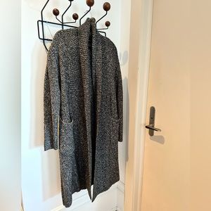Baggy, long, grey cardigan